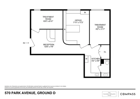 $565,000 | 570 Park Avenue, Unit GROUND D | Lenox Hill