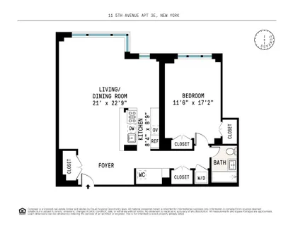 $1,695,000 | 11 5th Avenue, Unit 3E | Greenwich Village