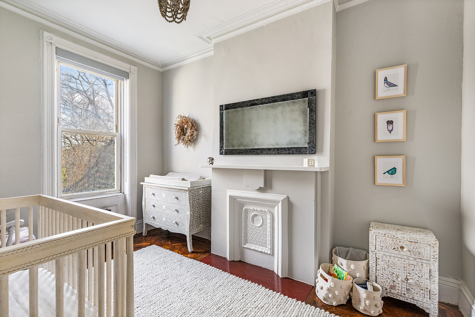 331 A Stuyvesant Avenue Brooklyn, NY 11233 - Photo 14 of 21 a living room with furniture and a flat screen tv