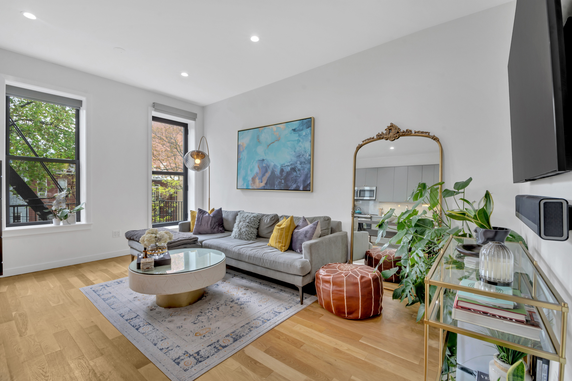 362 13th Street, Unit 3 Brooklyn, NY 11215 - Photo 9 of 12 a living room with furniture flowerpot and window
