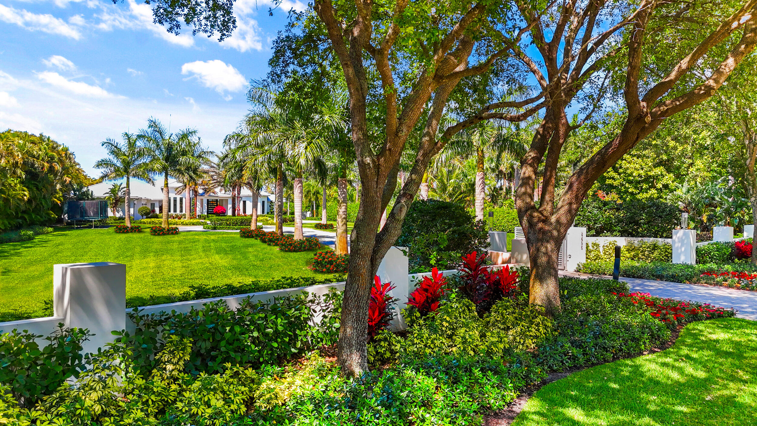 5695 Pennock Point Road Jupiter, FL 33458 - Photo 7 of 77 a view of a garden with plants and large trees