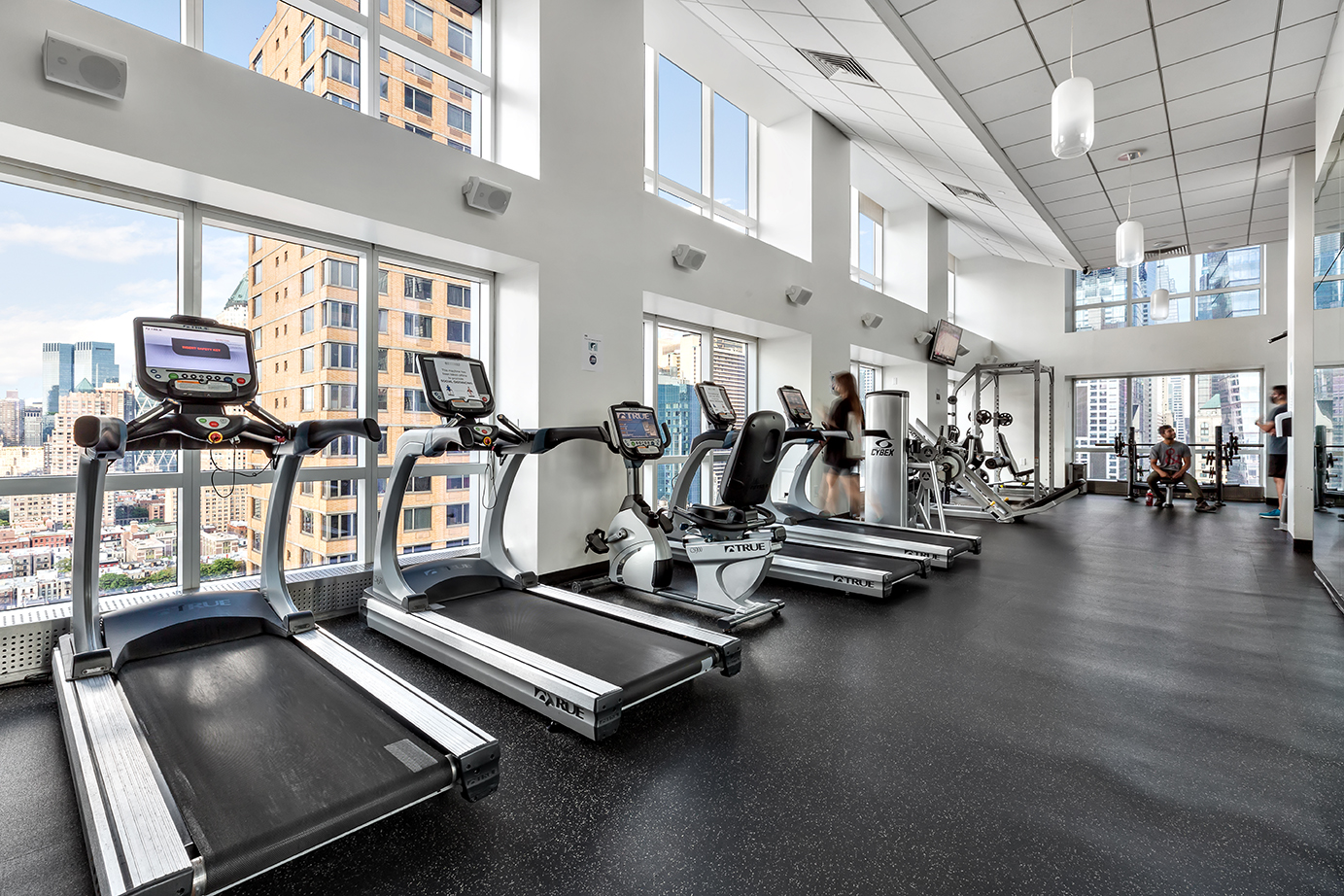 350 West 42nd Street, Unit 20G Manhattan, NY 10036 - Photo 21 of 27 a view of a room with gym equipment