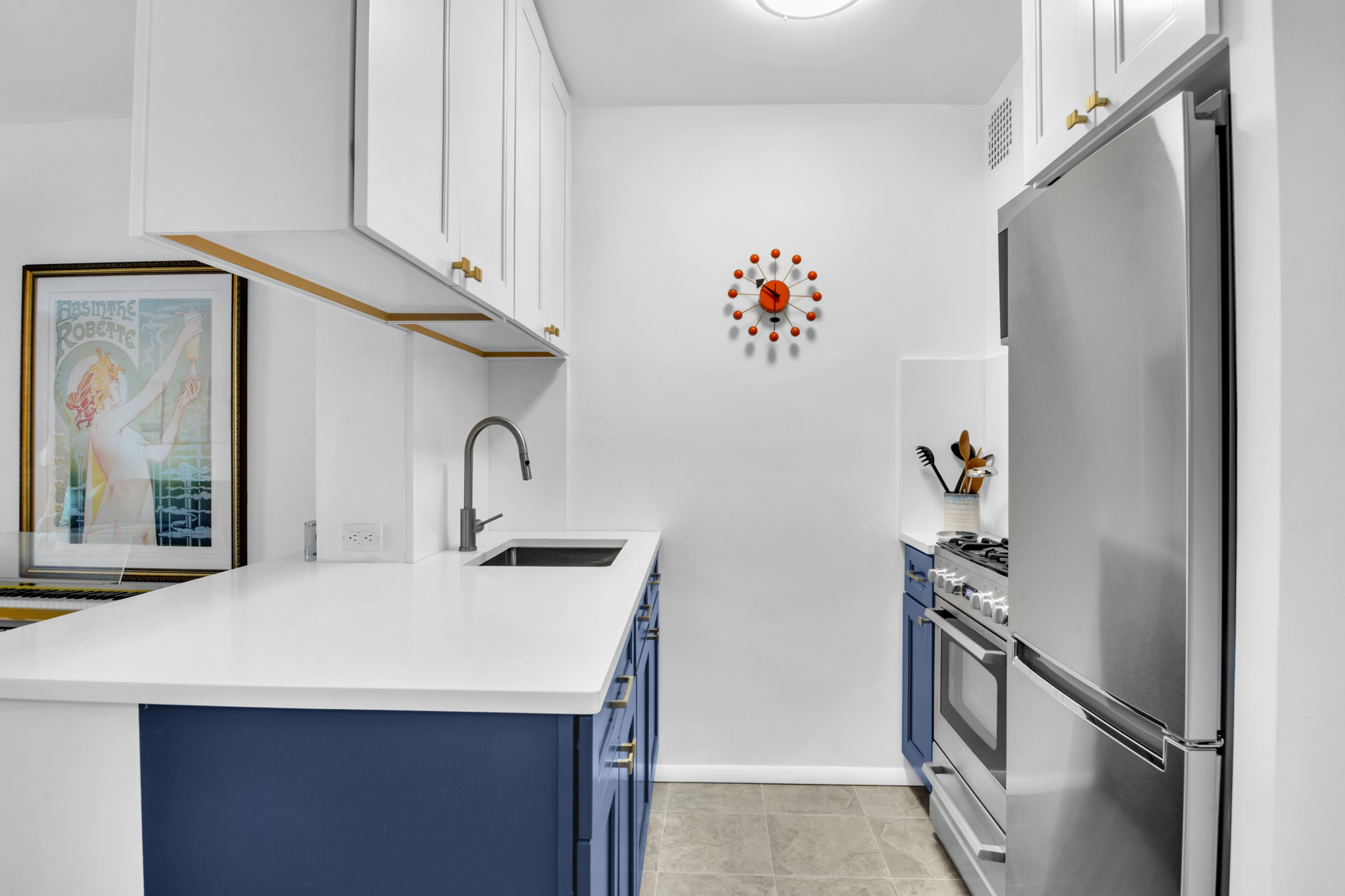 100 Overlook Terrace, Unit 85 Manhattan, NY 10040 - Photo 2 of 8 a bathroom with a sink and a mirror