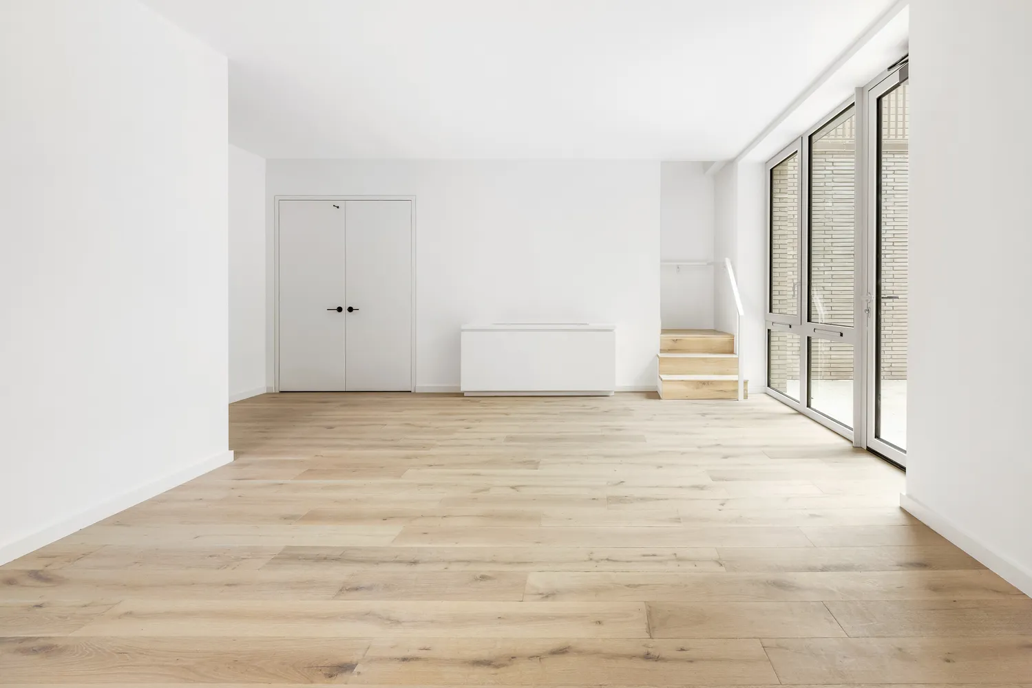 a view of an empty room