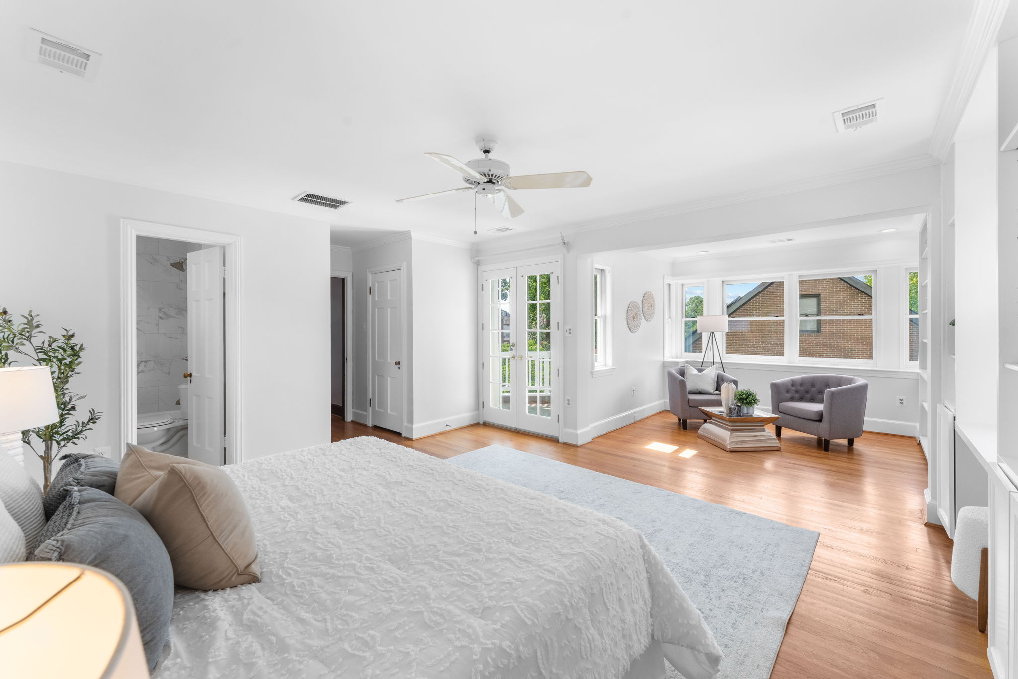 1325 Locust Road Northwest Washington, DC 20012 - Photo 26 of 56 a bedroom with furniture and a large window