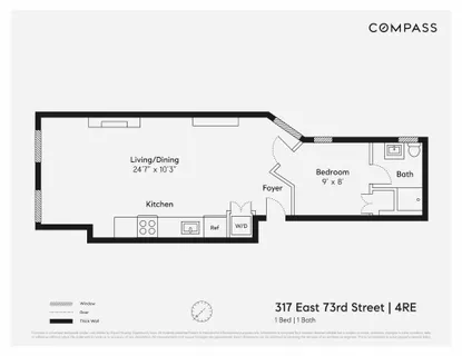 $449,000 | 317 East 73rd Street, Unit 4RE | Lenox Hill