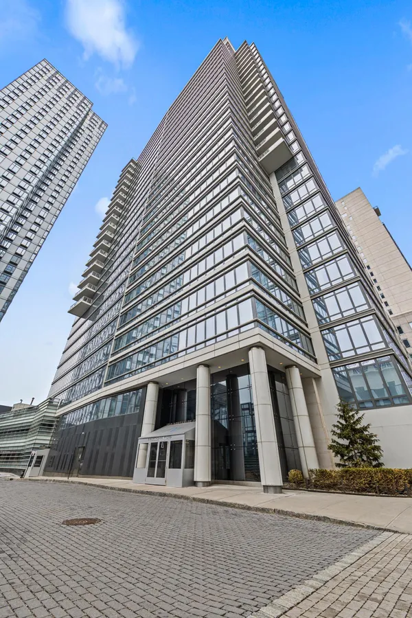 a front view of a building