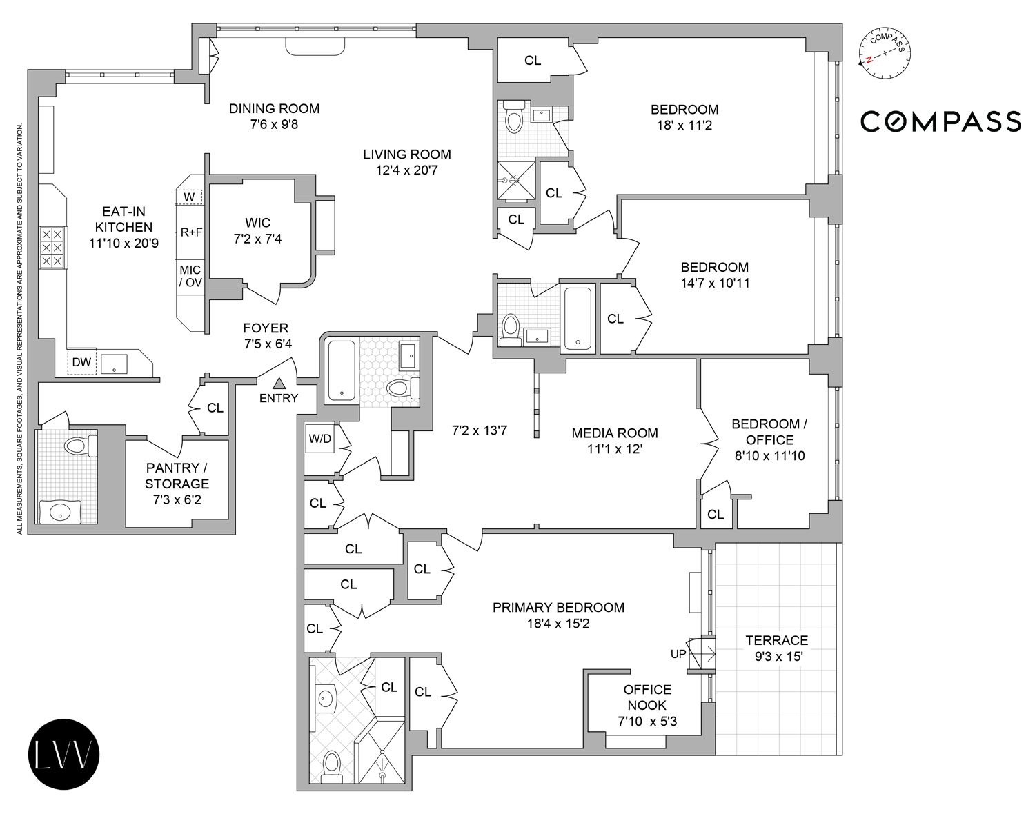 69 West 9th Street, Unit 2B Manhattan, NY 10011 - Photo 18 of 18 a picture of a floor plan