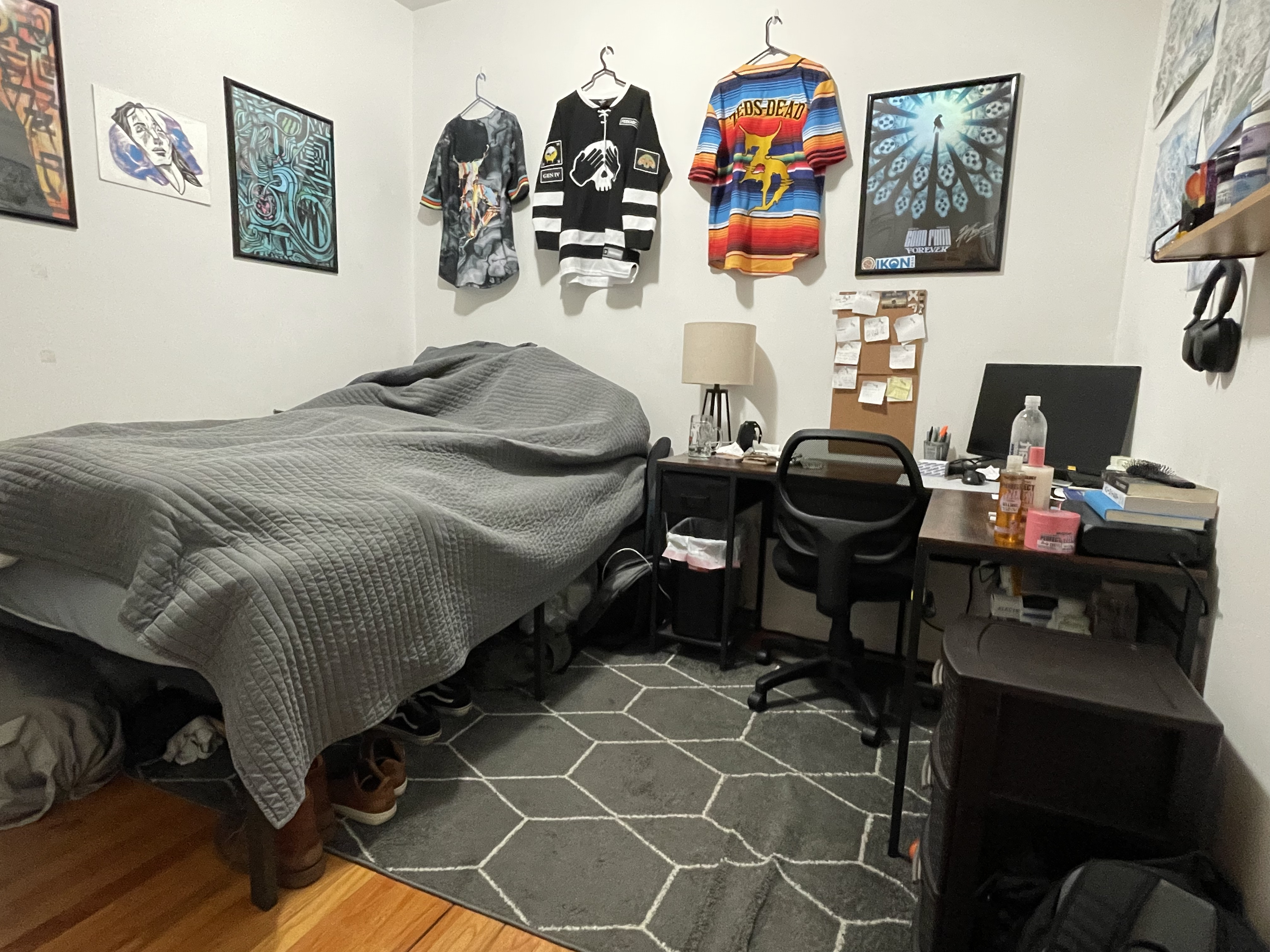 1716 2nd Avenue, Unit 4C Manhattan, NY 10128 - Photo 9 of 13 a bedroom with a bed and a table in it