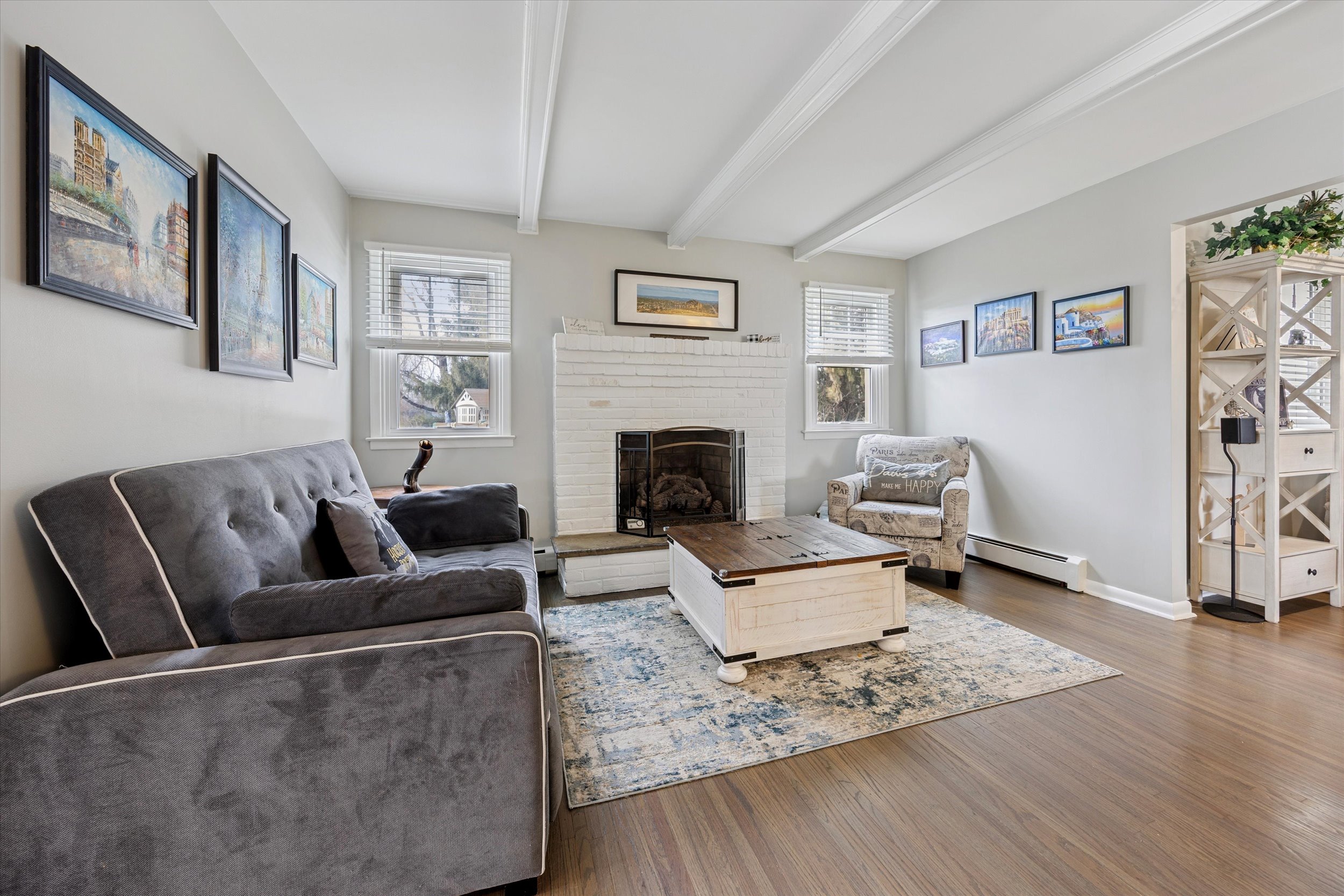 535 Bell Lane Ambler, PA 19002 - Photo 6 of 45 a living room with furniture and a fireplace