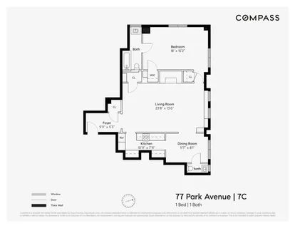 $1,275,000 | 77 Park Avenue, Unit 7C | Murray Hill