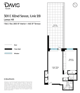 $925,000 | 301 East 62nd Street, Unit 2B | Lenox Hill