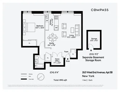 $750,000 | 263 West End Avenue, Unit 5B | Upper West Side