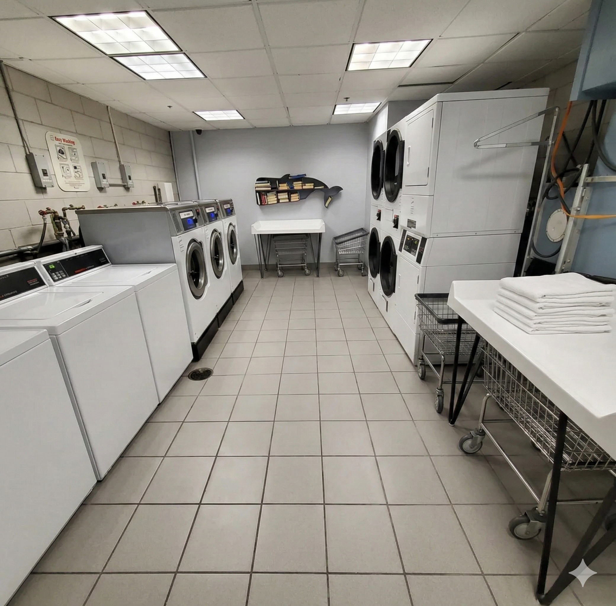 415 East 54th Street, Unit 6D Manhattan, NY 10022 - Photo 11 of 18 a kitchen with a sink a stove and a table