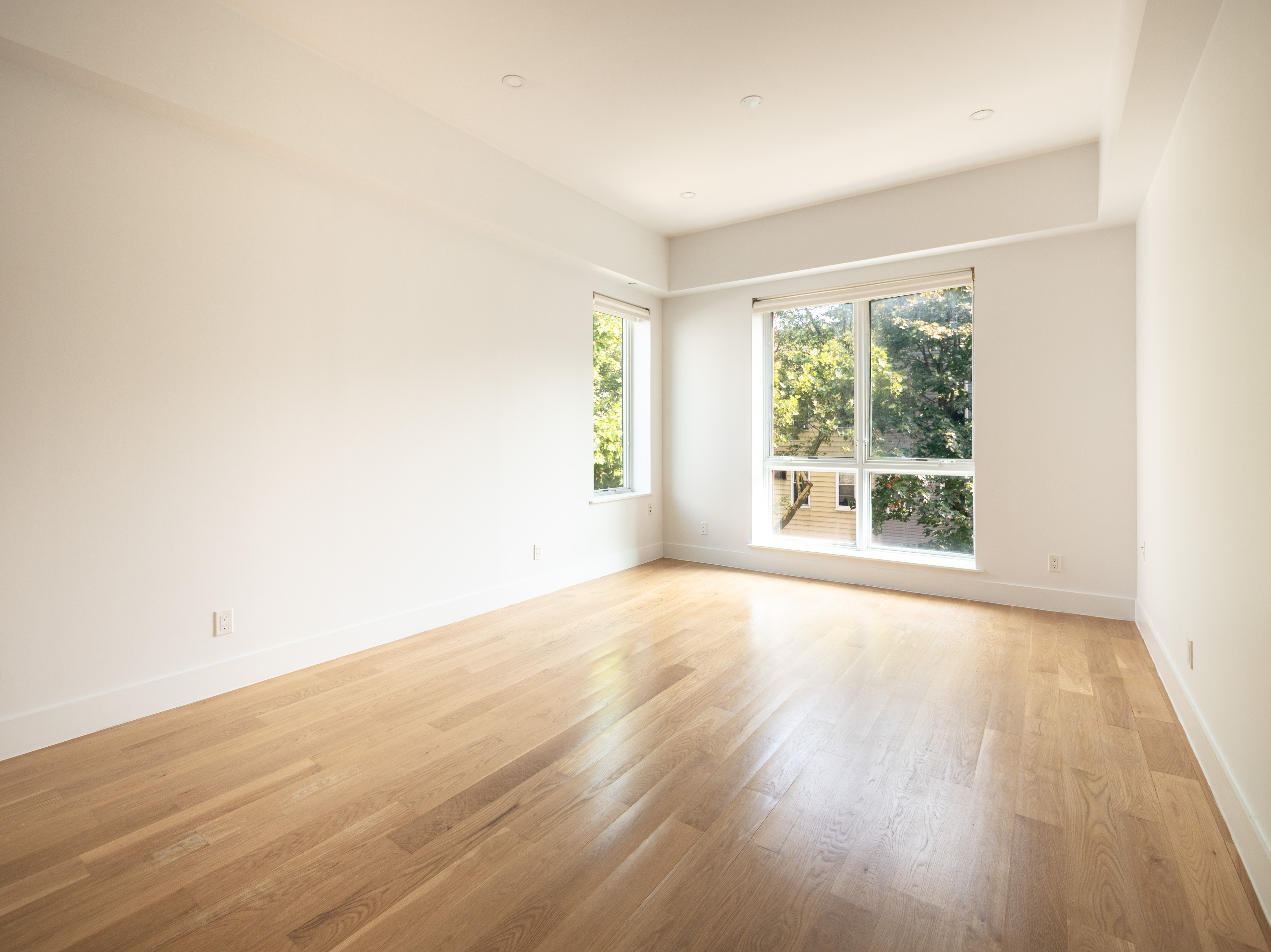 21 Powers Street, Unit 3A Brooklyn, NY 11211 - Photo 13 of 14 an empty room with wooden floor and windows
