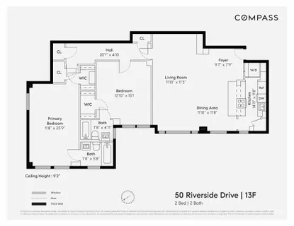 $1,465,000 | 50 Riverside Drive, Unit 13F | Upper West Side