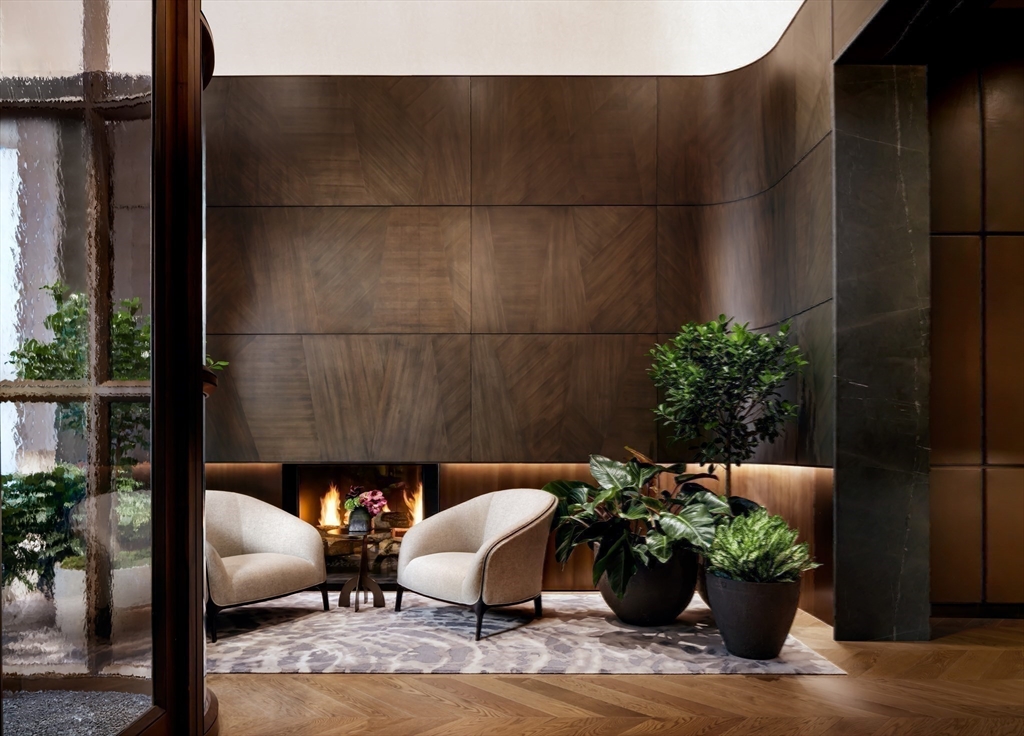 a house view with a seating space