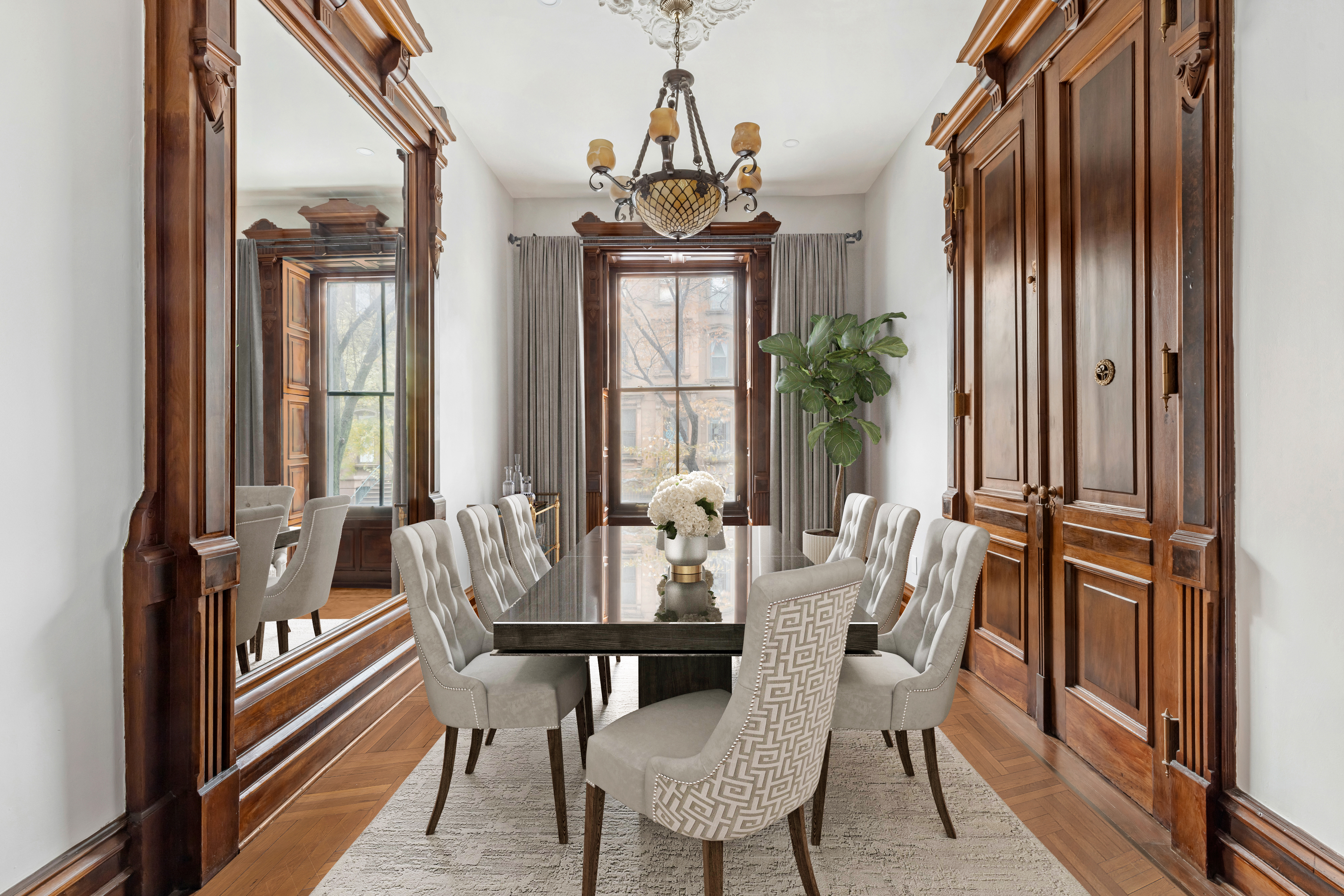 29 East 126th Street, Unit A Manhattan, NY 10035 - Photo 4 of 13 a view of a dining room with furniture window and wooden floor