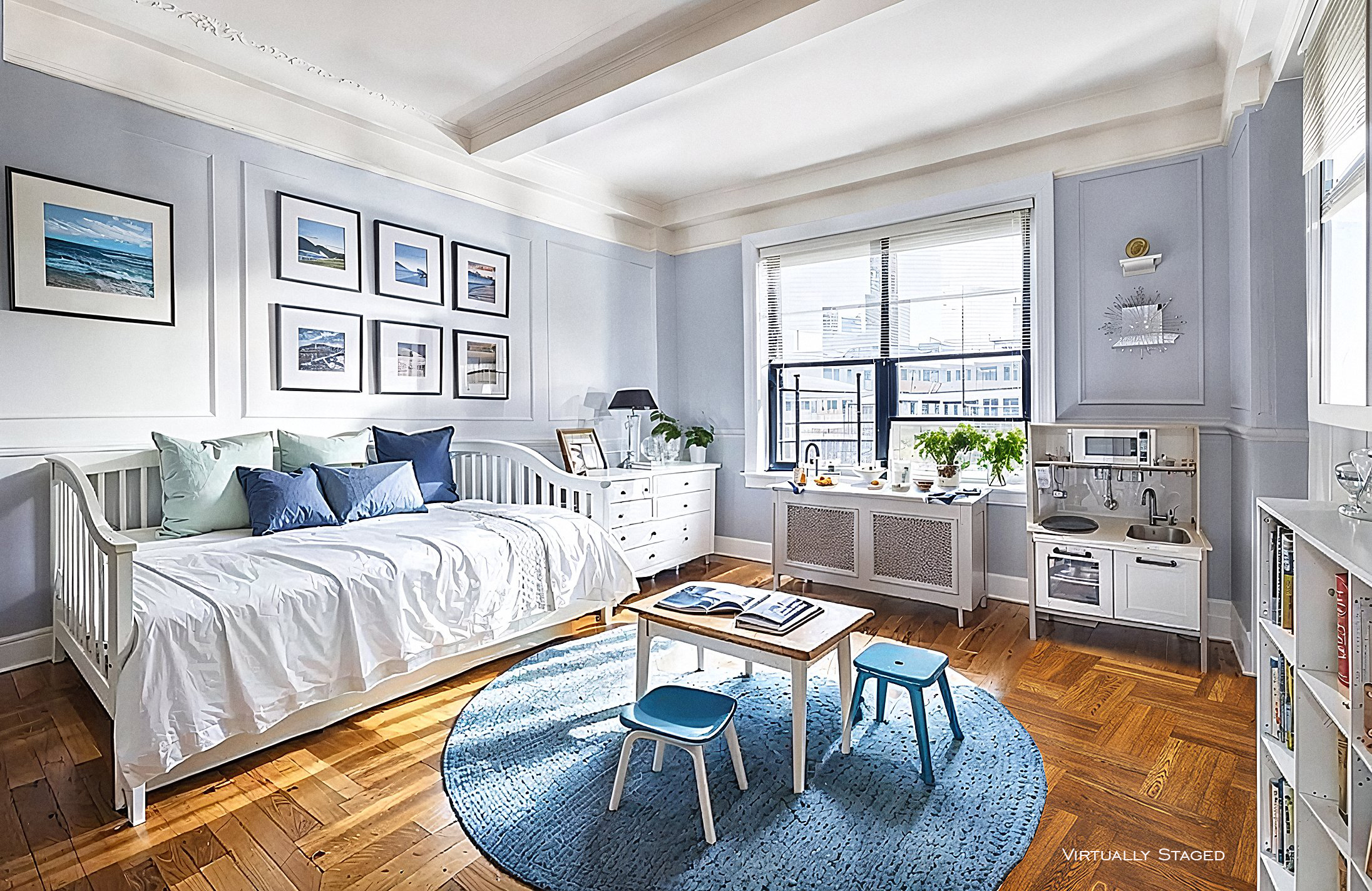 215 West 92nd Street, Unit 10F Manhattan, NY 10025 - Photo 8 of 11 a living room with furniture and a large window