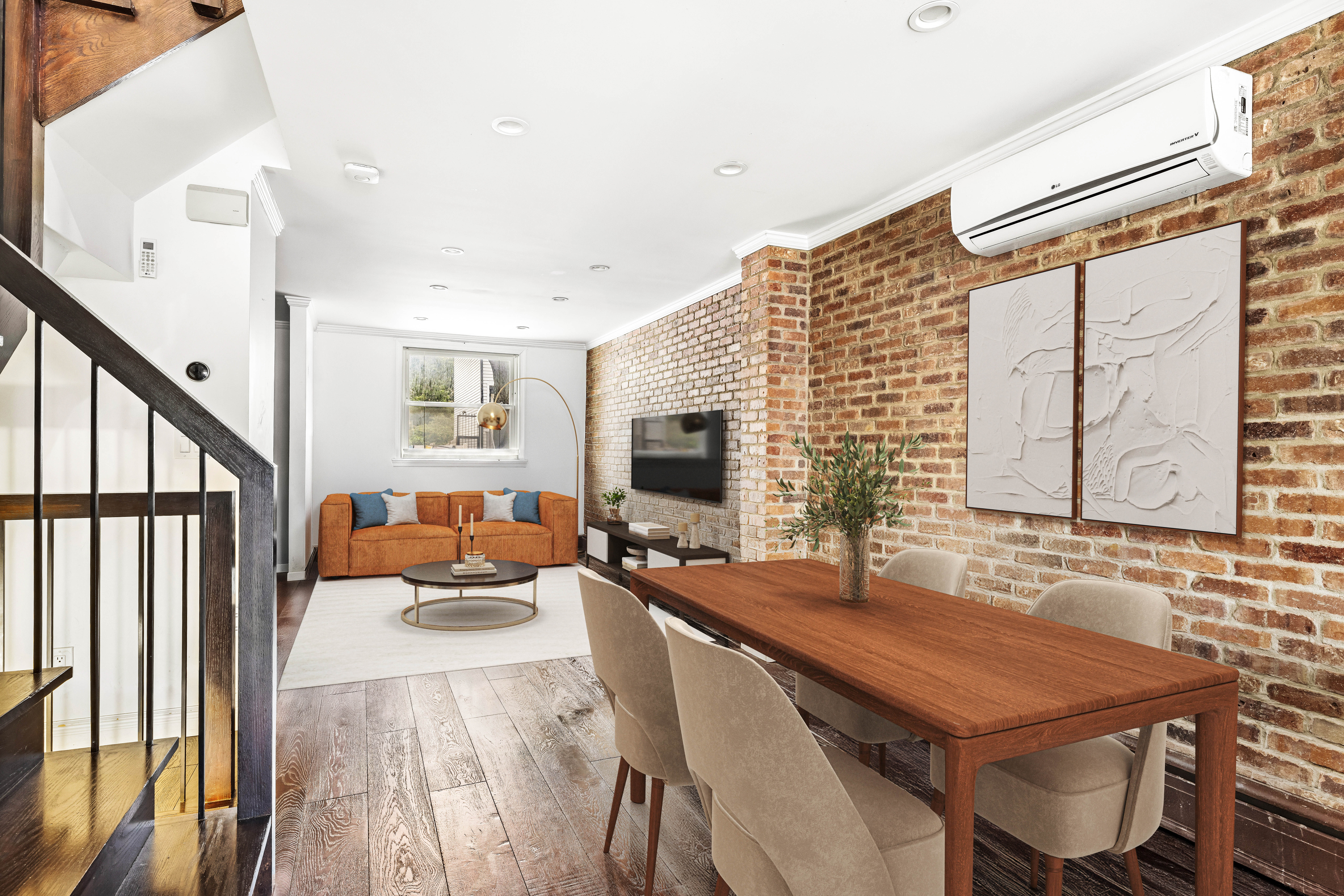 170 Skillman Avenue Brooklyn, NY 11211 - Photo 3 of 12 a dining room with furniture and wooden floor