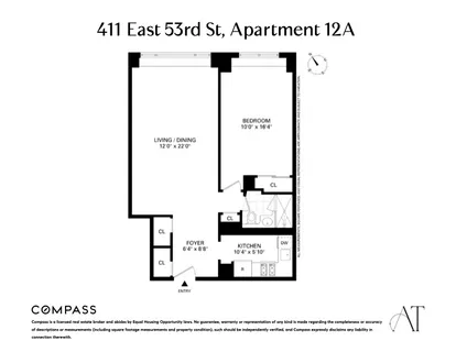 $725,000 | 411 East 53rd Street, Unit 12A | Sutton Place