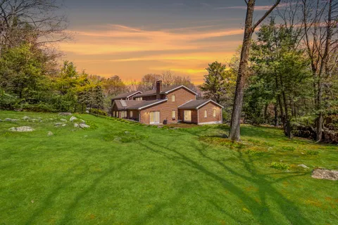 a view of a large trees with a big yard