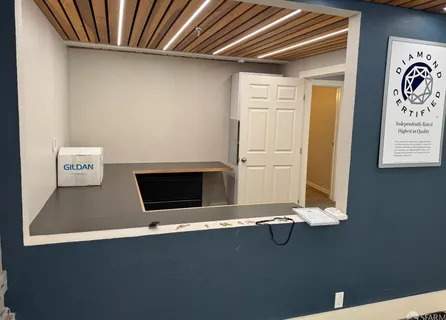 a close view of closet