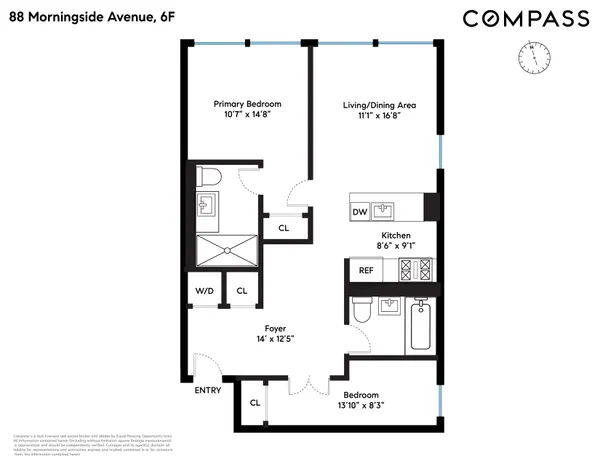 $925,000 | 88 Morningside Avenue, Unit 6F | Harlem