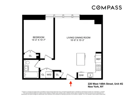 $755,000 | 220 West 148th Street, Unit 4G | Central Harlem