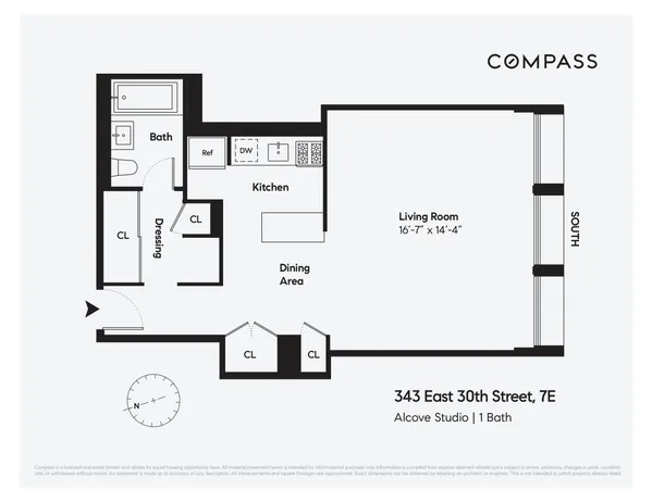 $3,500 | 343 East 30th Street, Unit 7E | Kips Bay