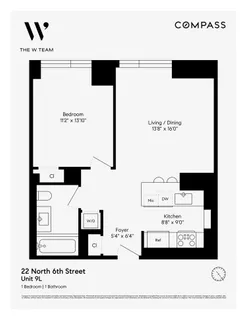 $1,175,000 | 22 North 6th Street, Unit 9L | Williamsburg