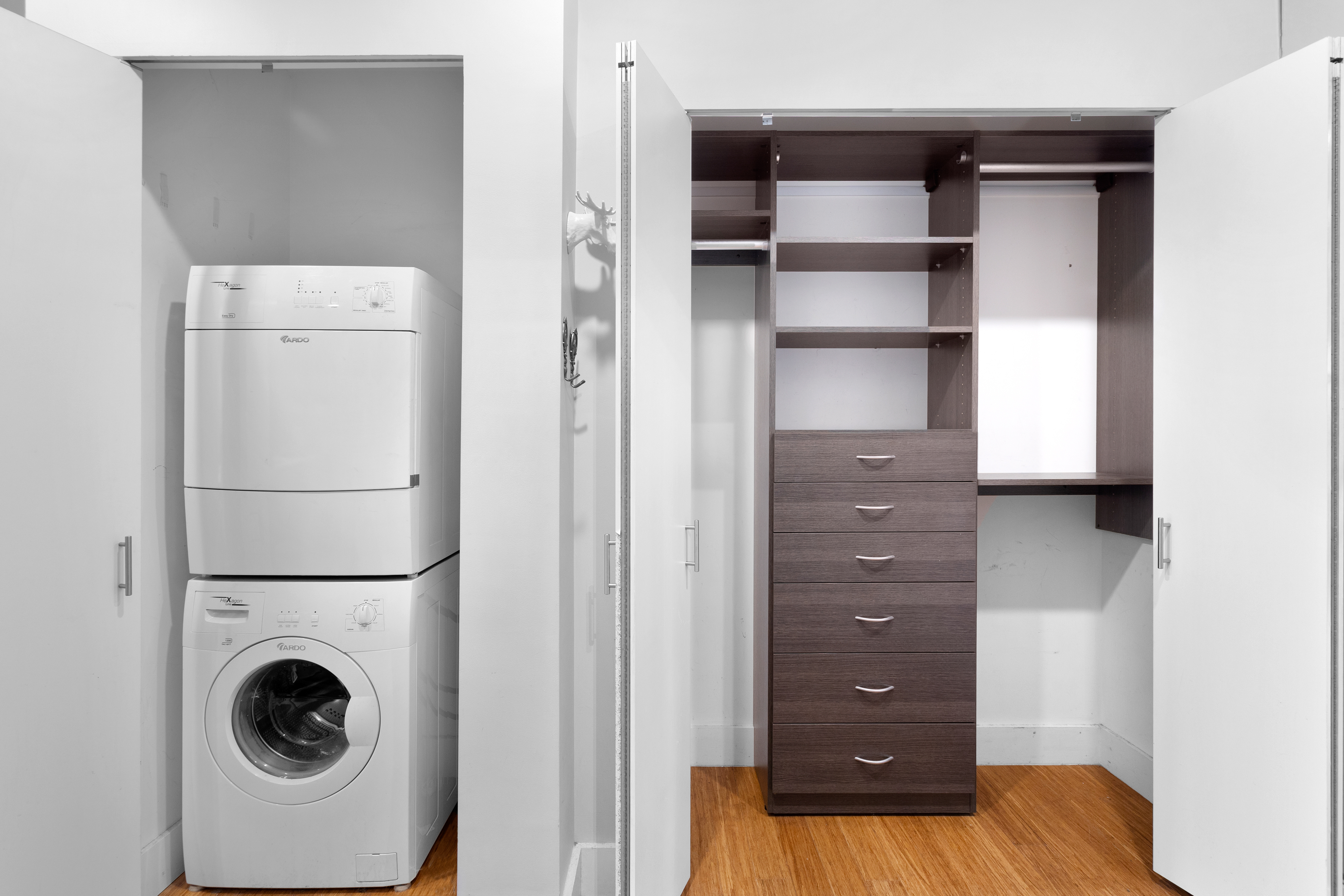 305 West 16th Street, Unit 5B Manhattan, NY 10011 - Photo 8 of 15 a view of walk in closet with empty racks