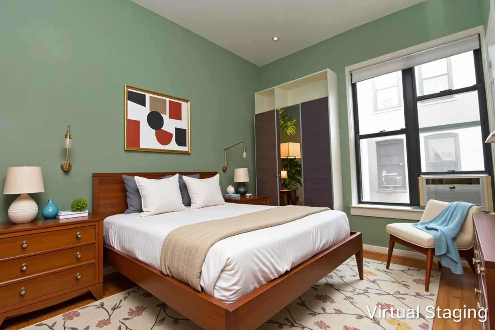 668 Riverside Drive, Unit 5A Manhattan, NY 10031 - Photo 4 of 8 a bedroom with a bed and wooden floor