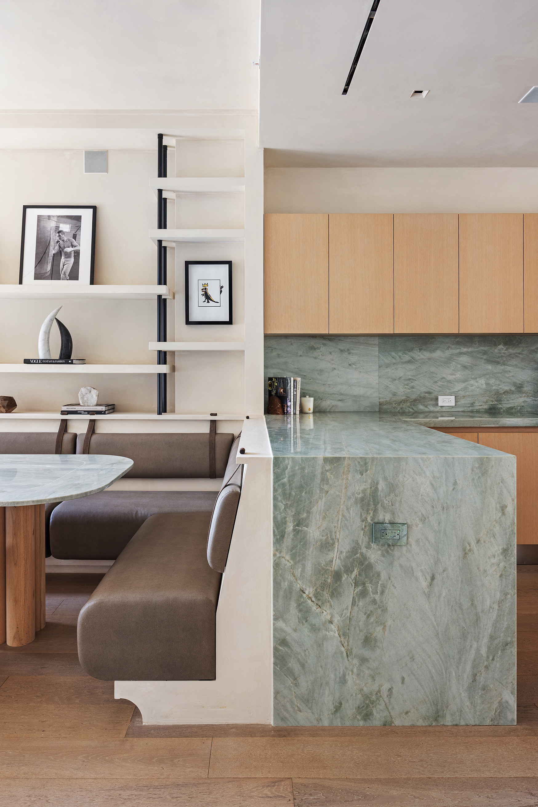 1 Great Jones Alley, Unit 10 Manhattan, NY 10012 - Photo 13 of 41 a living room with furniture and a wooden floor