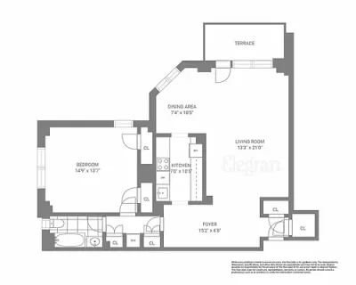 $1,850,000 | 2 5th Avenue, Unit 11S | Greenwich Village