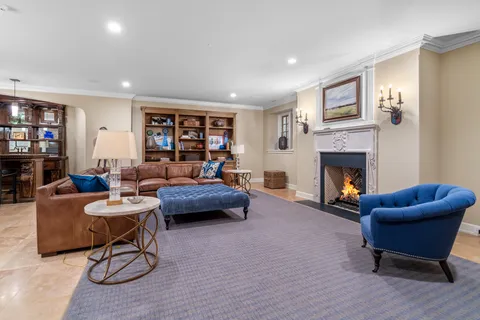 a bedroom with furniture and window