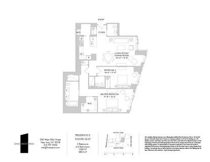 $3,250,000 | 1 West End Avenue, Unit 25D | Upper West Side