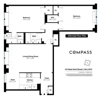 $995,000 | 175 West 93rd Street, Unit 12K | Upper West Side