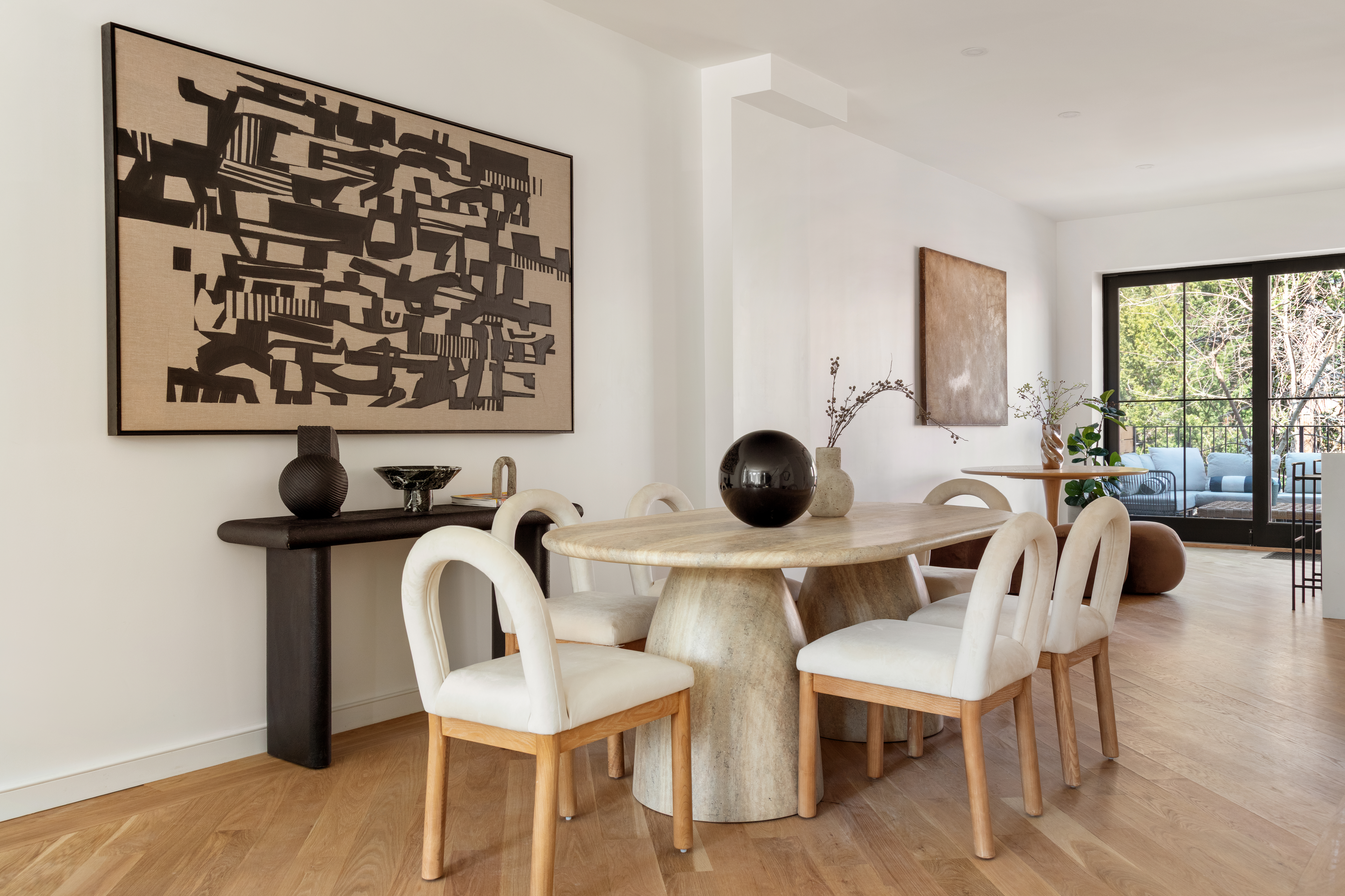 357 Eastern Parkway Brooklyn, NY 11216 - Photo 2 of 15 a view of a dining room with furniture and wooden floor