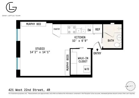 $810,000 | 421 West 22nd Street, Unit 4R | Chelsea