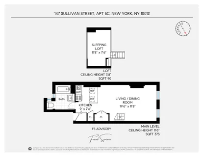 $525,000 | 147 Sullivan Street, Unit 5C | SoHo