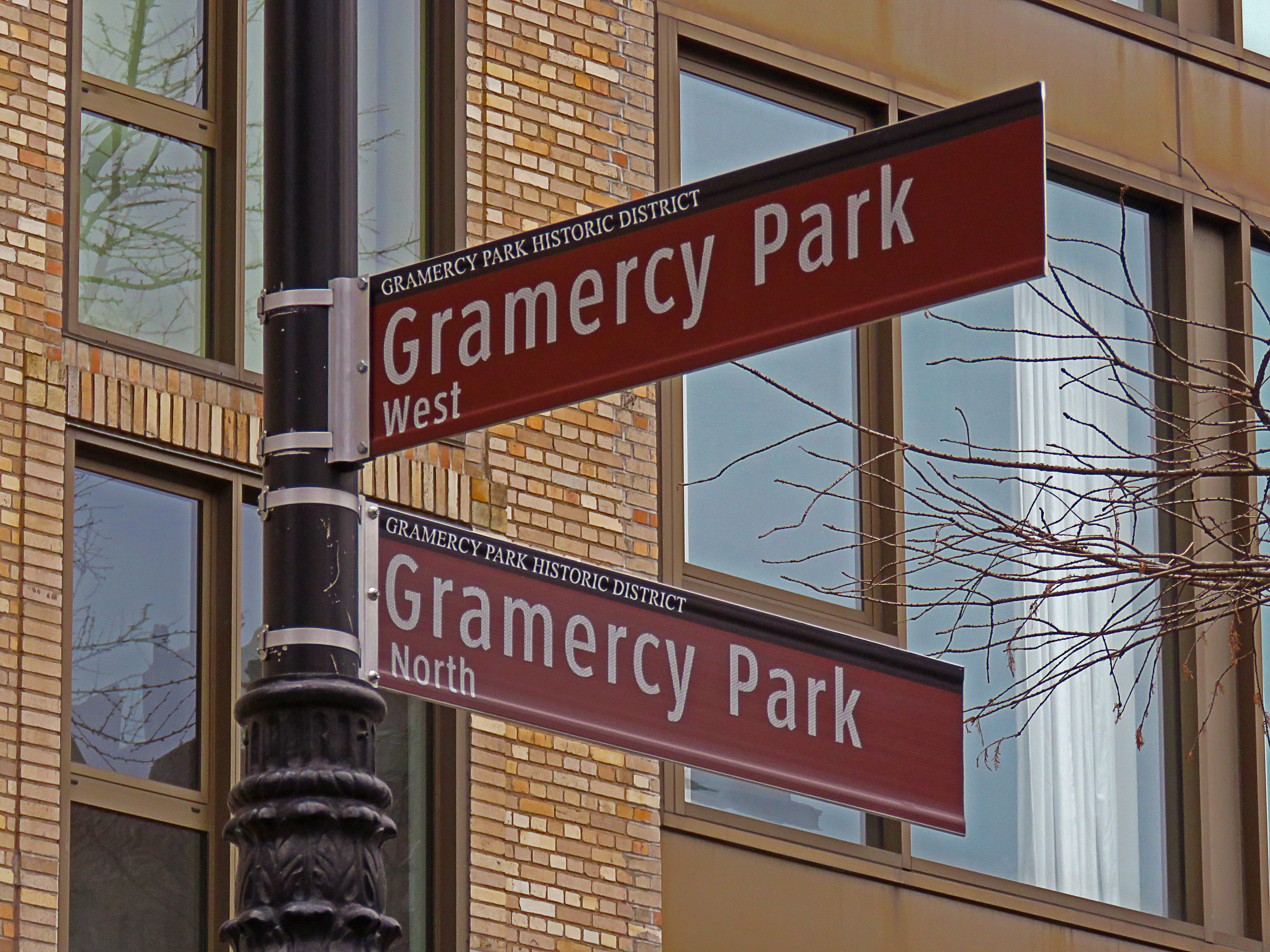 48 Gramercy Park North, Unit 1A Manhattan, NY 10010 - Photo 12 of 14 a street sign on a street sign