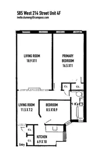 $485,000 | 585 West 214th Street, Unit 4F | Inwood