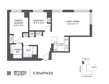 $999,999 | 2351 Adam Clayton Powell Jr Boulevard, Unit 204 | Central Harlem