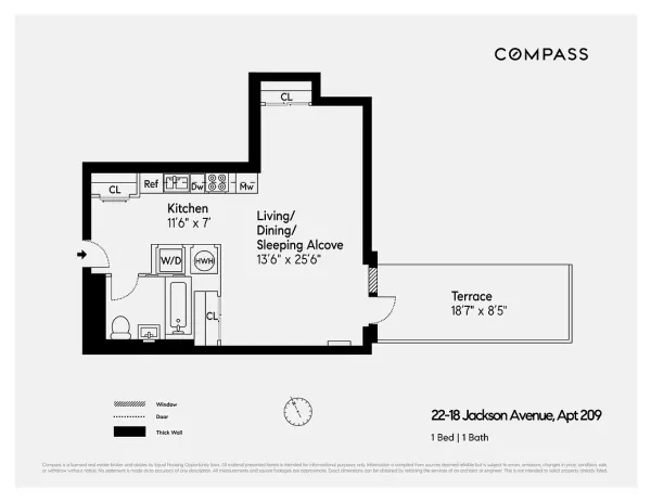 $915,000 | 22-18 Jackson Avenue, Unit 209 | Long Island City