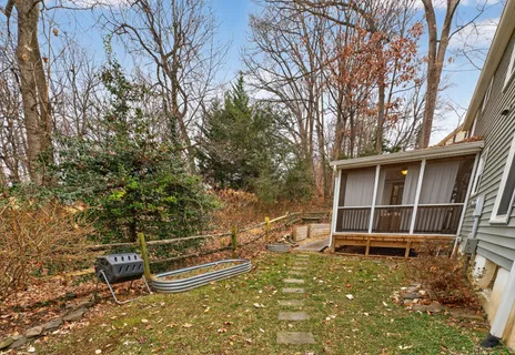 a view of an ocean and a mountain