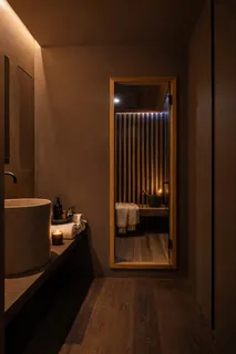 a room with storage and utility