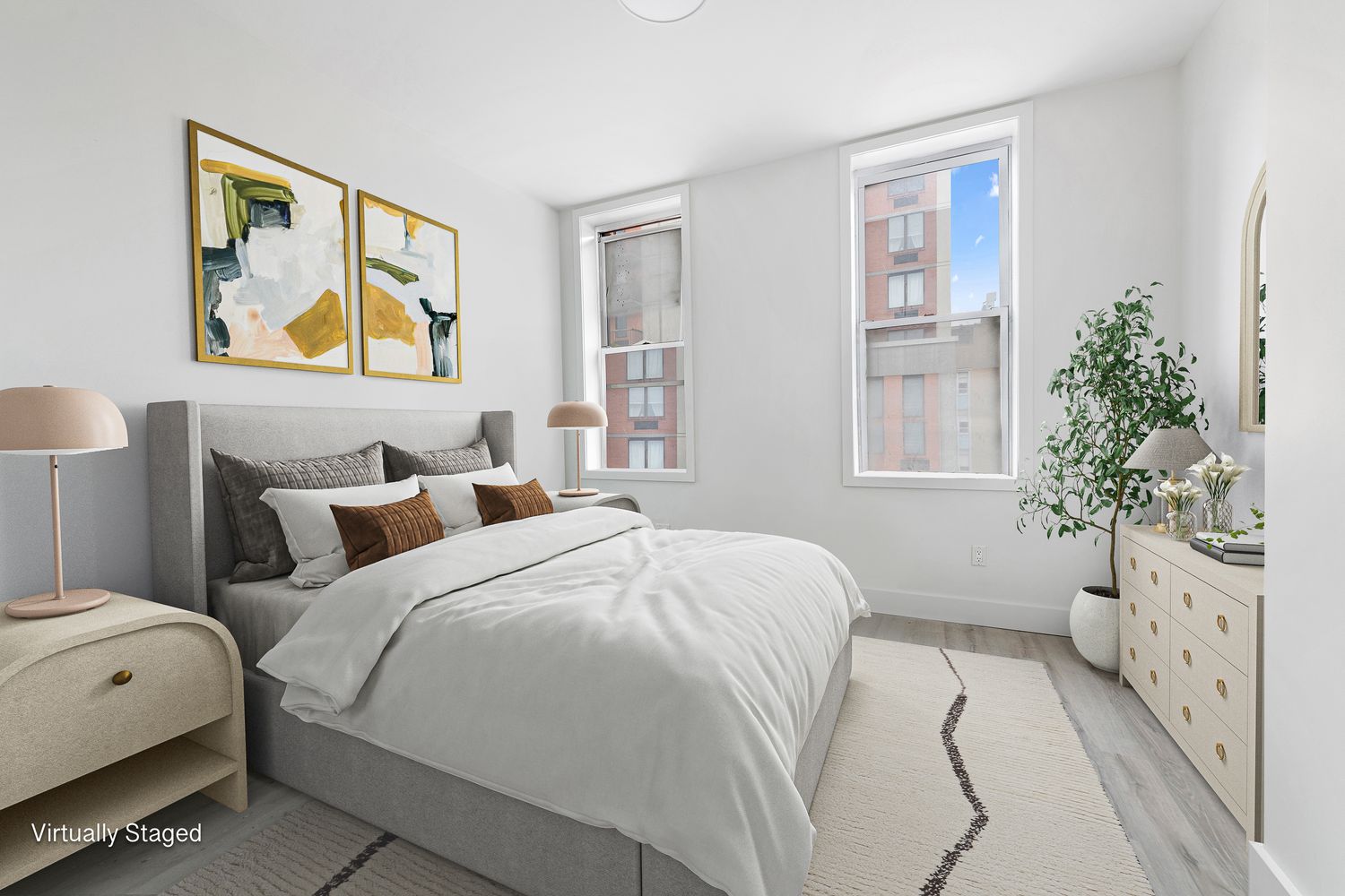 25 East 7th Street, Unit 9 Manhattan, NY 10003 - Photo 3 of 5 a bedroom with a bed and a painting on the wall