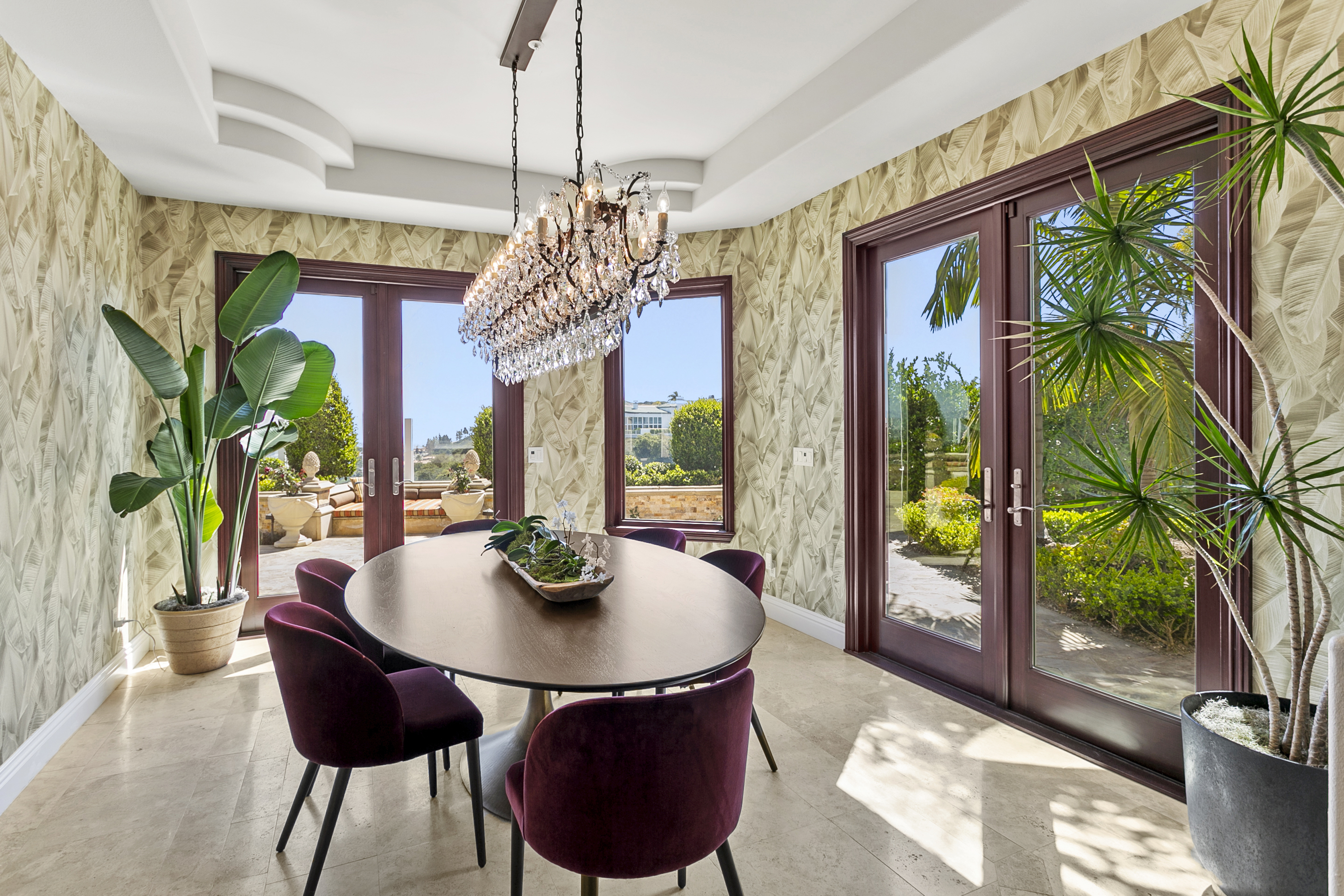 10 Vista Montemar Laguna Niguel, CA 92677 - Photo 12 of 67 a dining room with furniture a chandelier and wooden floor