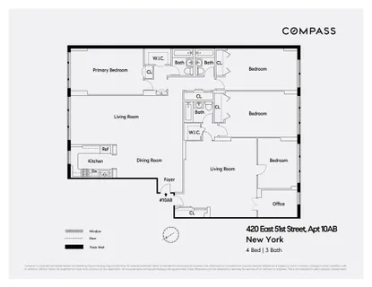 $1,100,000 | 420 East 51st Street, Unit 10AB | Midtown East